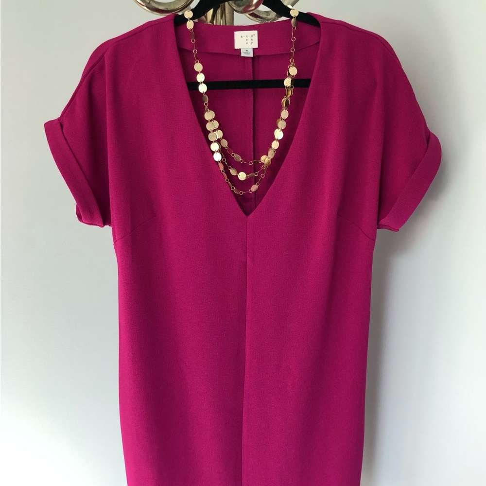💕A New Day Raspberry Pink Shift Pullover Dress Size Medium
